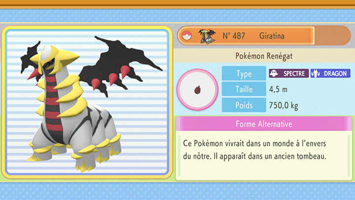 Capture de Giratina Pokémon Diamant Étincelant et Pokémon Perle Scintillante