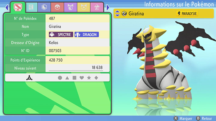 Capture de Giratina Pokémon Diamant Étincelant et Pokémon Perle Scintillante