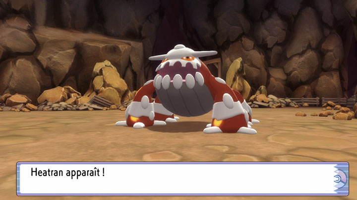 Capture de Heatran Pokémon Diamant Étincelant et Pokémon Perle Scintillante