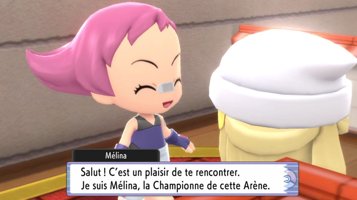 Championne d'Arène Mélina Pokémon Diamant Étincelant et Pokémon Perle Scintillante