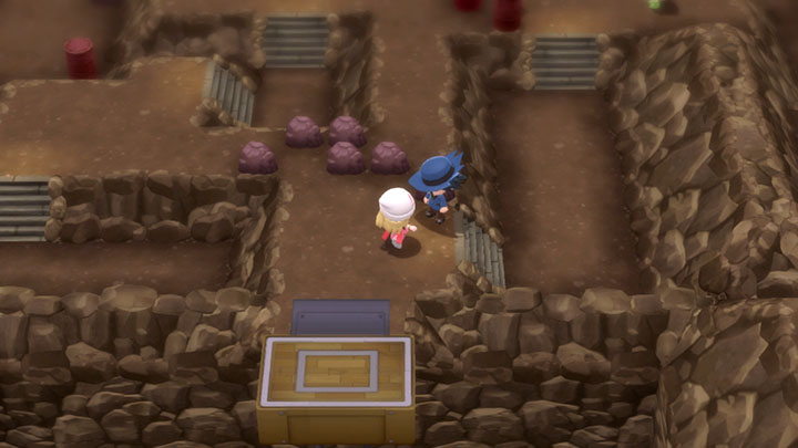 Riolu sur l'Île de Fer Pokémon Diamant Étincelant et Perle Scintillante