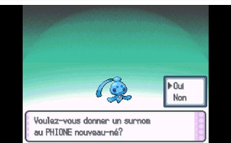 Capturer Phione Pokémon Diamant et Perle