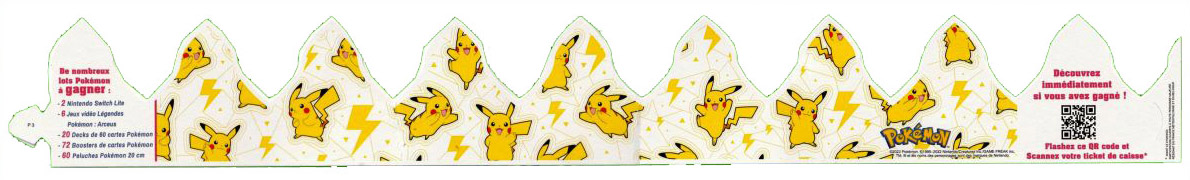Galette des rois Cora fèves Pokémon Pikachu 2023