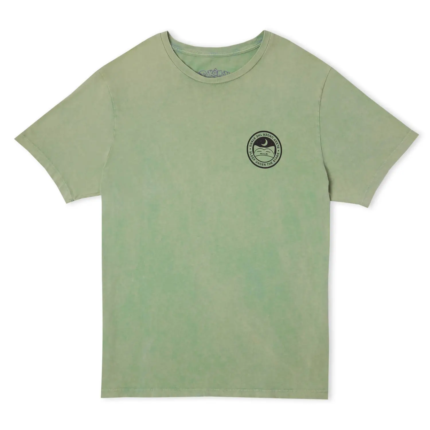 Tee-shirt unisexe vert lavé Ronflex- Pokémon Explorer