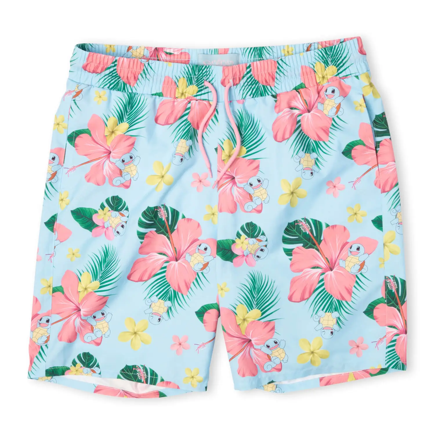 Short de bain à motif fleurs Carapuce