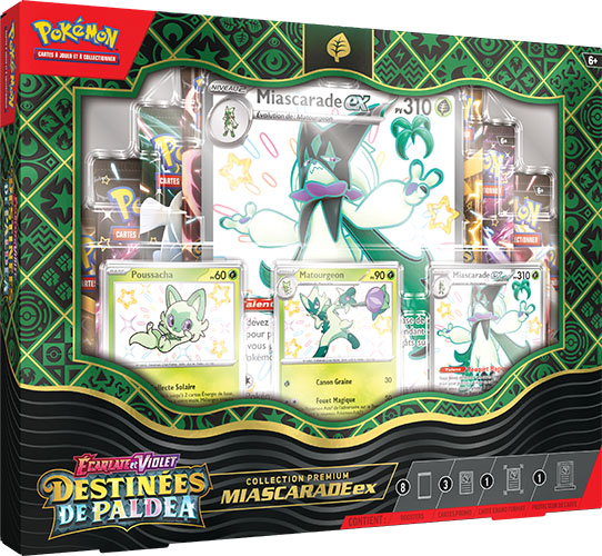 Collection Premium Miascarade Écarlate et Violet – Destinées de Paldea 