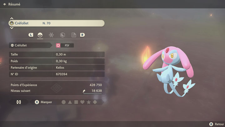 Capturer Créfollet Légendes Pokémon Arceus