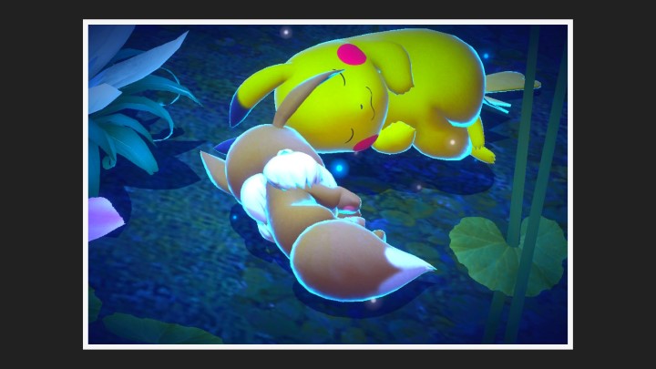 New Pokémon Snap - Chemin (nuit) dans Évoli