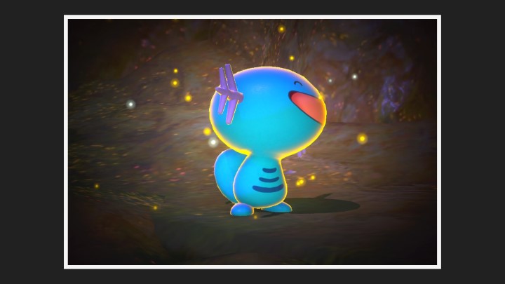 New Pokémon Snap - Axoloto dans Fleuve (nuit)