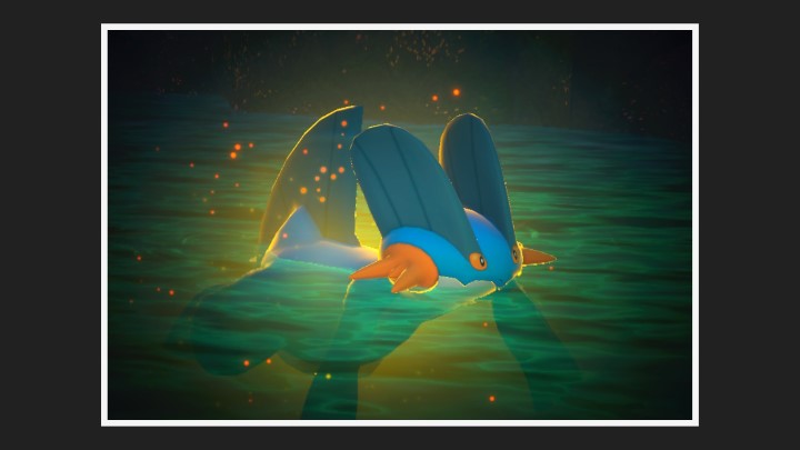 New Pokémon Snap - Laggron dans Fleuve (nuit)