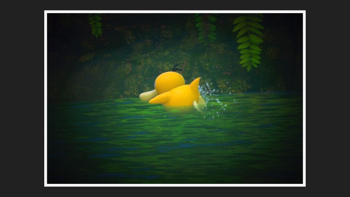 New Pokémon Snap - Psykokwak dans Fleuve (nuit)