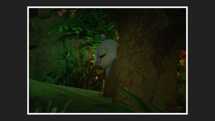 New Pokémon Snap - Monaflèmit dans Jungle (nuit)