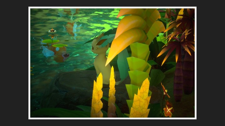 New Pokémon Snap - Phyllali dans Jungle (nuit)