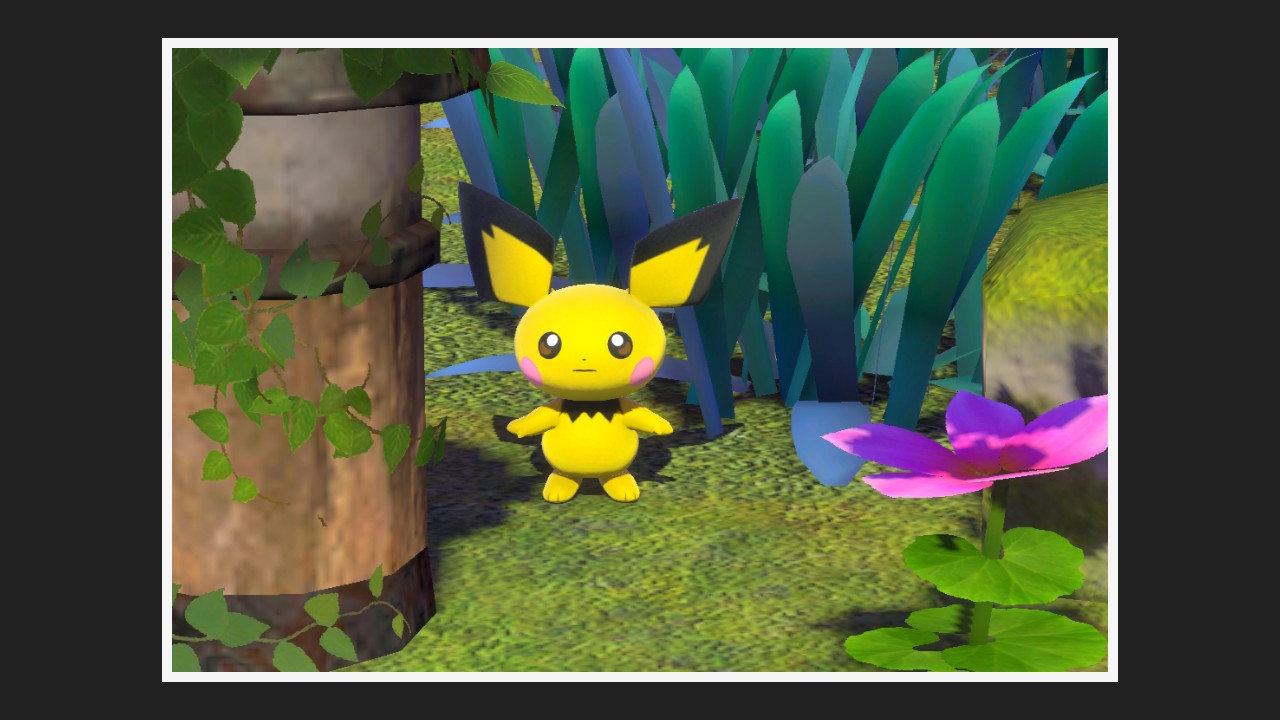 New Pokémon Snap - Pichu dans Parc (jour)