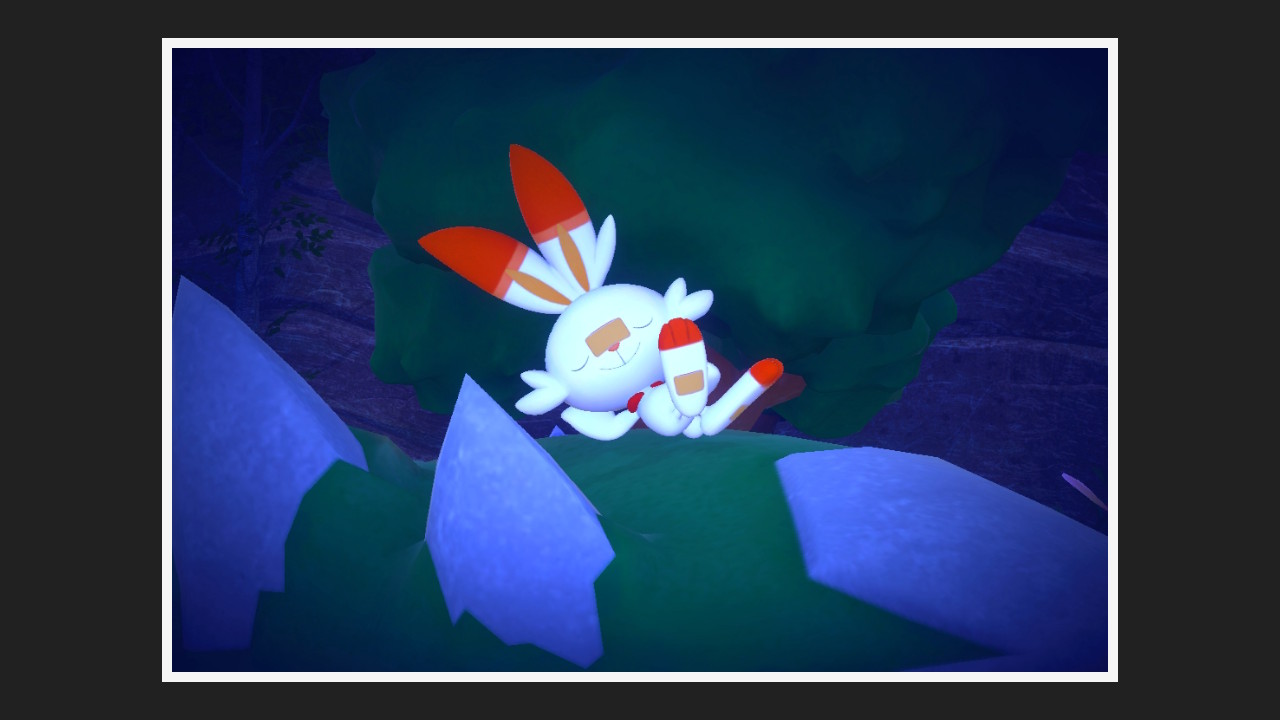 New Pokémon Snap - Flambino dans Parc (nuit)