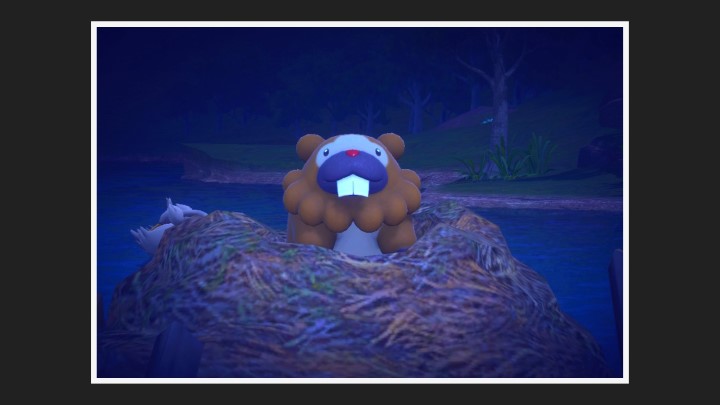 New Pokémon Snap - Keunotor dans Parc (nuit)