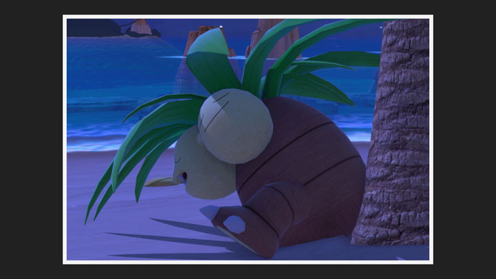 New Pokémon Snap - Noadkoko dans Plage (nuit)