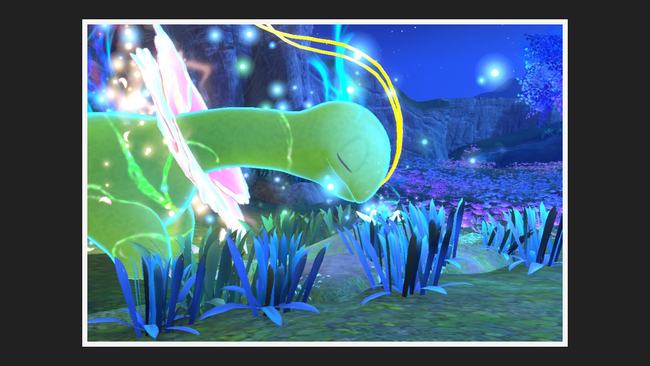 New Pokémon Snap - Méganium dans Source Lumina d'Anthos