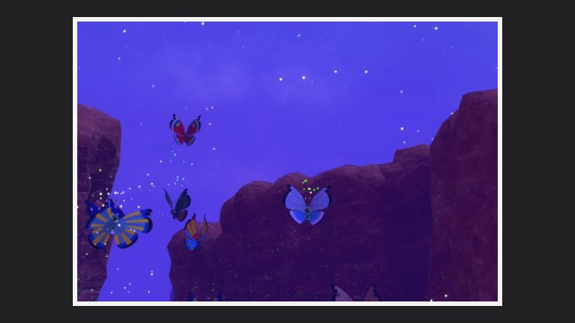 New Pokémon Snap - Prismillon dans Terres Désolées (nuit)