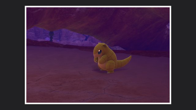 New Pokémon Snap - Sabelette dans Terres Désolées (nuit)