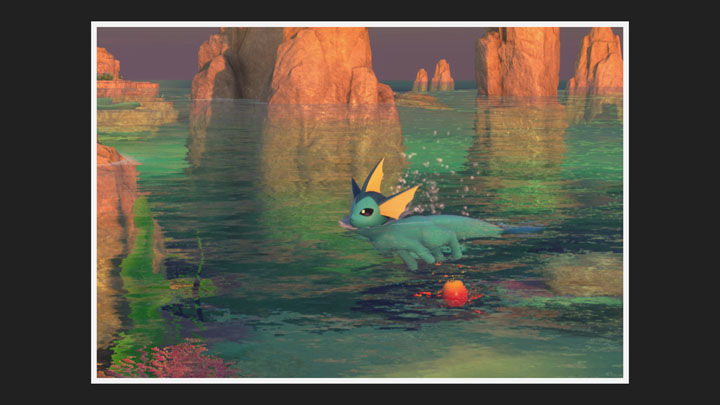 New Pokémon Snap - Aquali - Photo 1 étoile