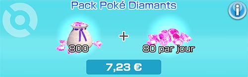 Pack Poké Diamants - Boutique du jeu - Pokémon Rumble Rush