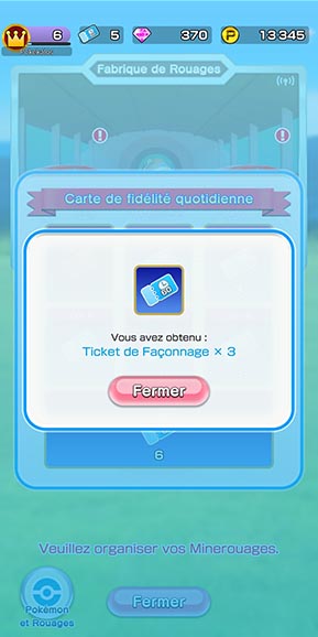 Les récompenses journalières Pokémon Rumble Rush