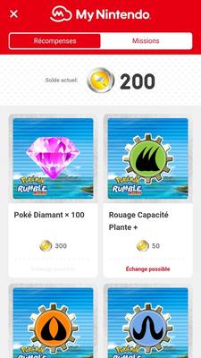 Pokémon Rumble Rush - Récompenses My Nintendo