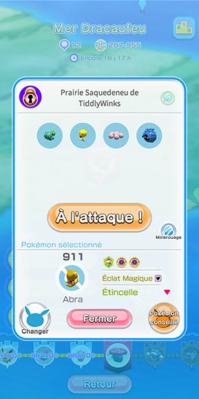 Sauvegarder un niveau Pokémon Rumble Rush