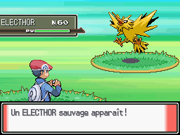 Capturer Électhor Pokémon Platine