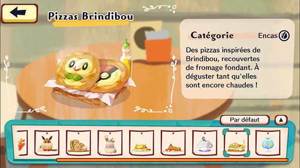 Menu du Café - Pokémon Café Mix