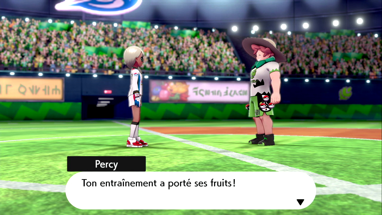 Champion d'Arène Percy Pokémon Épée et Bouclier