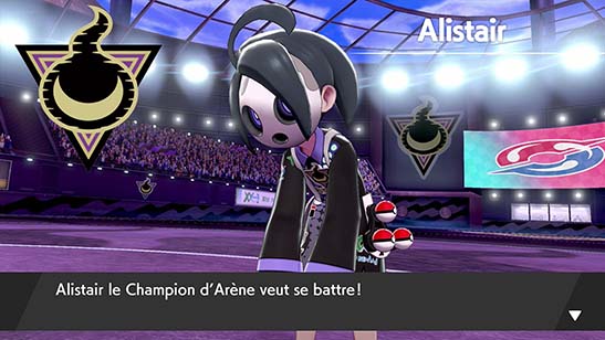 Alistair, le Champion d'Arène Pokémon Épée et Bouclier