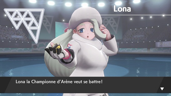 Lona, la Championne d'Arène Pokémon Épée et Bouclier