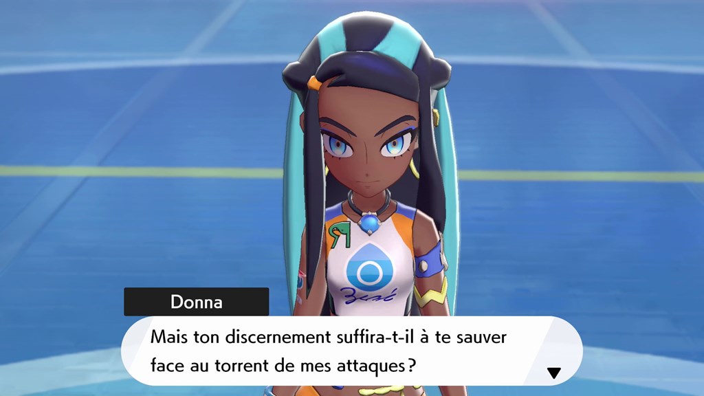 Pokémon Épée et Bouclier - Donna, Championne de type Eau