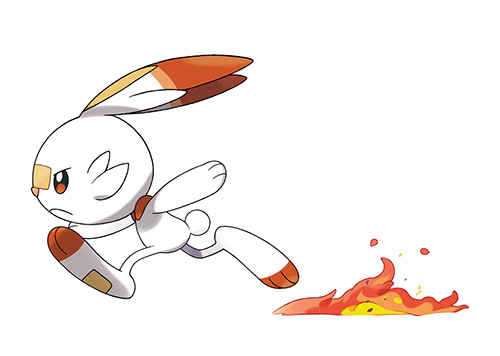 Artwork Starter Flambino - Pokémon Épée et Pokémon Bouclier