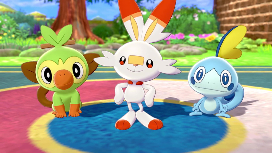 Starters Pokémon Épée et Bouclier