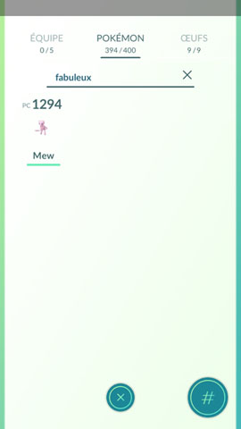 Screenshot Pokémon Go