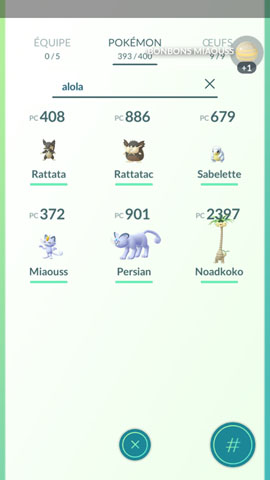 Screenshot Pokémon Go