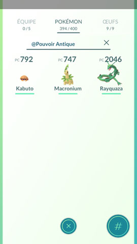 Screenshot Pokémon Go