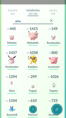 Screenshot Pokémon Go