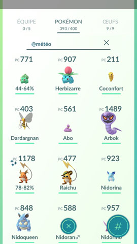 Screenshot Pokémon Go