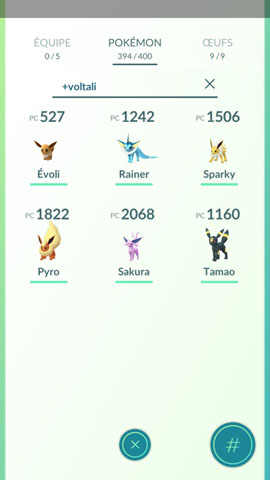 Screenshot Pokémon Go