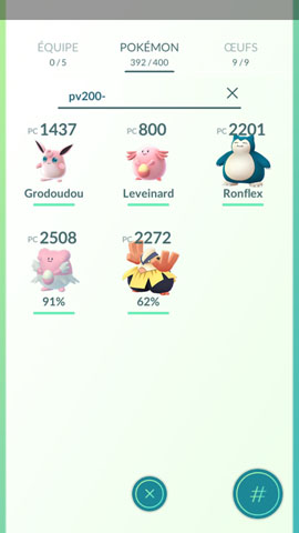 Screenshot Pokémon Go