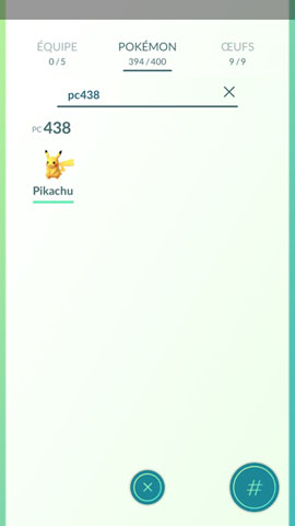 Screenshot Pokémon Go