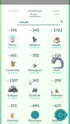 Screenshot Pokémon Go