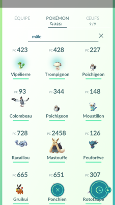 Screenshot Pokémon Go