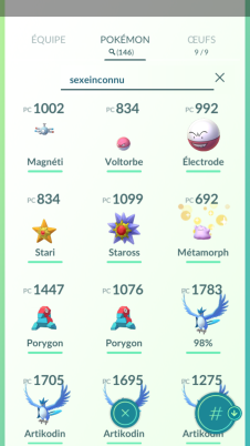 Screenshot Pokémon Go