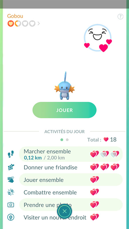 Copain Pokémon Humeurs ensemble - Pokémon GO