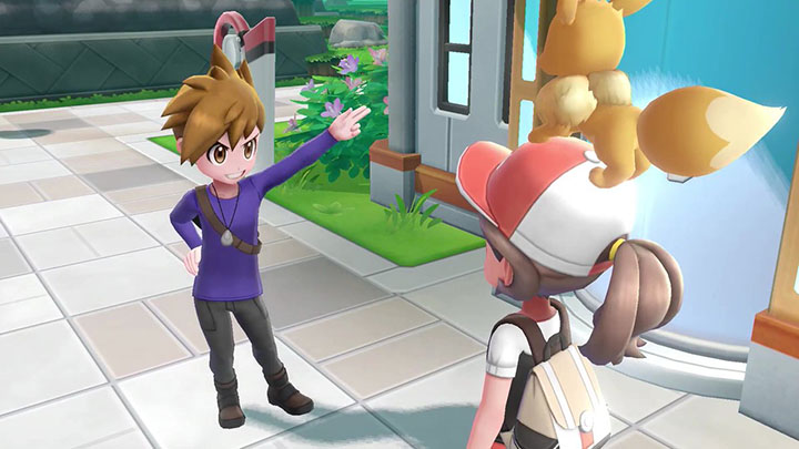 Red, Blue et Green de la partie Pokémon Let's Go Pikachu et Évoli